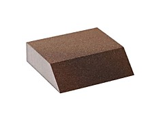 Губка шлифовальная P100 98х86х26мм фигурная