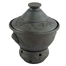 Шашлычница из красной глины большая